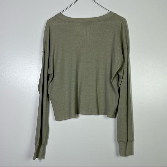 Michael Stars Olive Green Long Sleeve Tee XS EUC - Picture 5 of 6